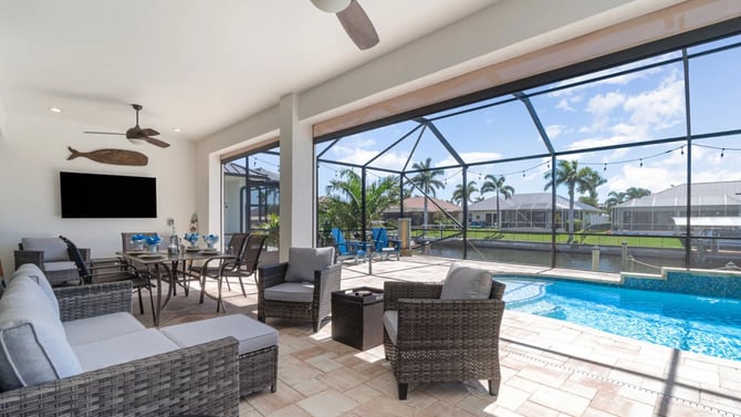 Florida Waterfront Living with Heated Pool