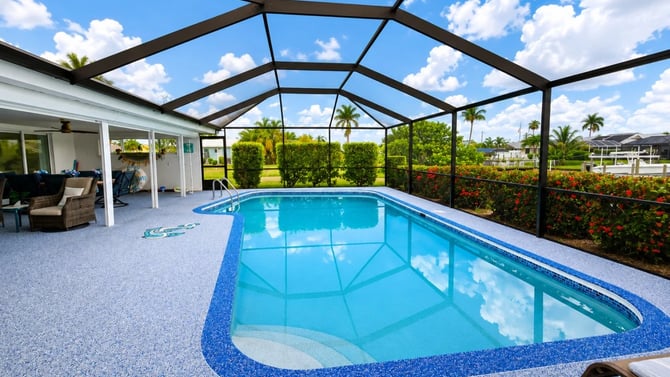 Screened-In Pool at Tranquility Shores